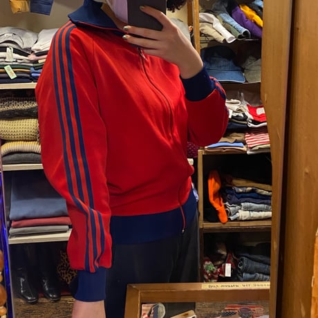 [USED] 80's vintage❤️💙adidas トラックJKT