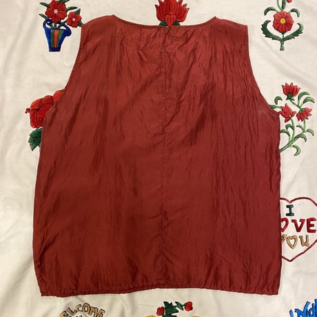[USED] 100％ SILK ノースリーブTOPS！