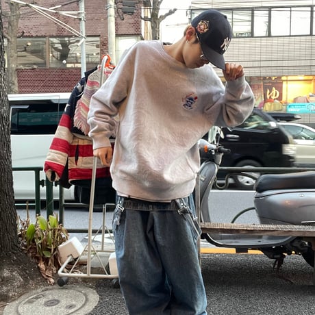 [USED] "Blue Ribbon Pub" sweat クルーネック
