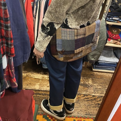 [USED] ツイードパッチワーク🪡ショルダーBAG