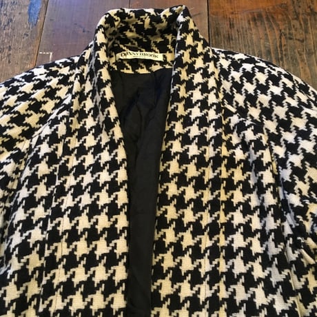[USED]千鳥格子 ガウンコート