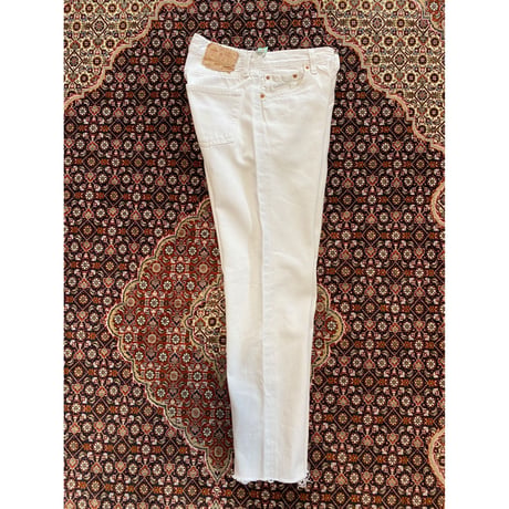 [USED] Levi's 501 WHITE CUT-OFF