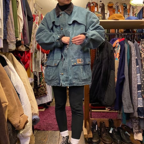 [USED] Carhartt グリーンカラーJKT