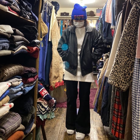 [USED] ブラックレザーデザインJKT