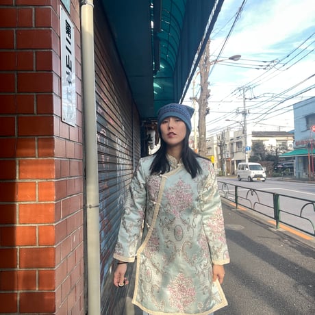 [USED] 刺繍 CHINA チャイナJKT 🇨🇳🌷🩵
