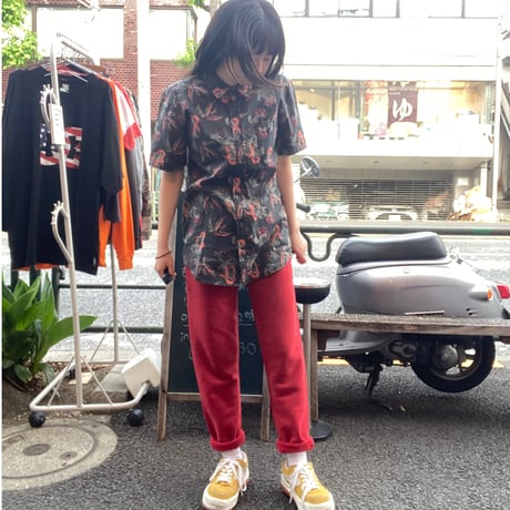 [USED]ガイコツ💀アロハシャツ🌺