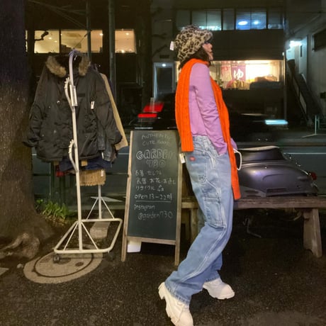 [USED] Dickies 紐入れ DENIM PAINTER PANTS  !DAMEGE!