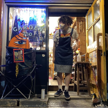 [USED] DENIM♡切り替えサロペットスカート
