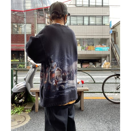[USED] 90'S GOODデザイン SWEAT カーディガン