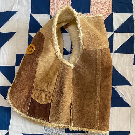 [USED] KIDS♡ SUEDE BOA VEST
