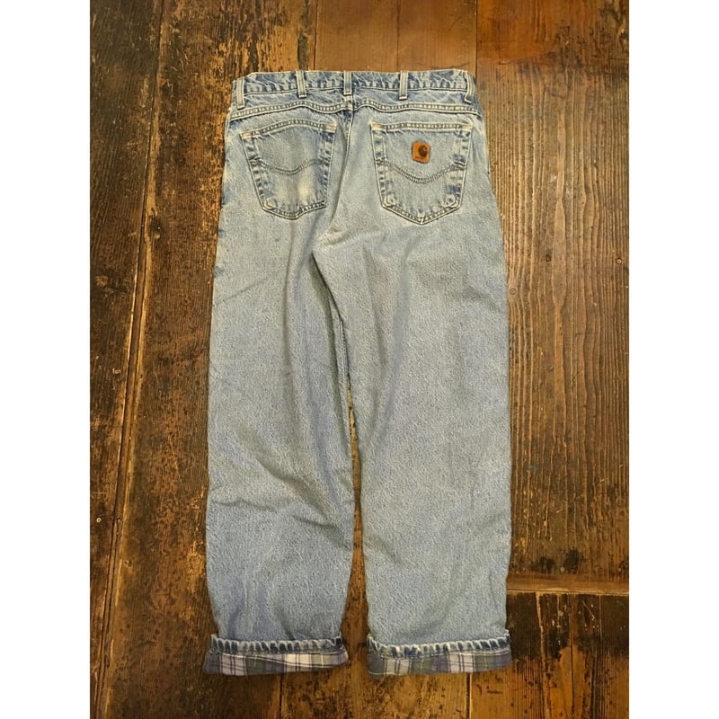 【Carhartt】 90s USA製 裏ネルデニムパンツ S-2138 USED] Carhartt 裏ネル デニム | garden730