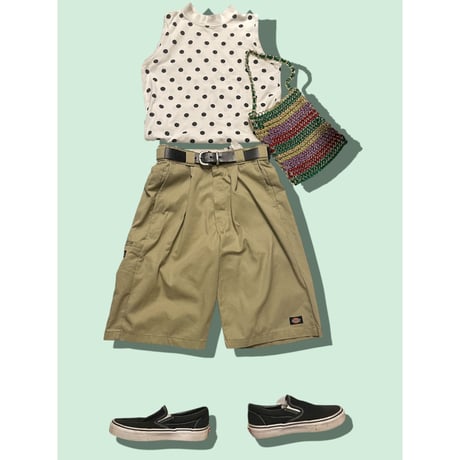 [Gardenworks] Re-make Dickies セルフォンポケット 膝下ショーツ W32