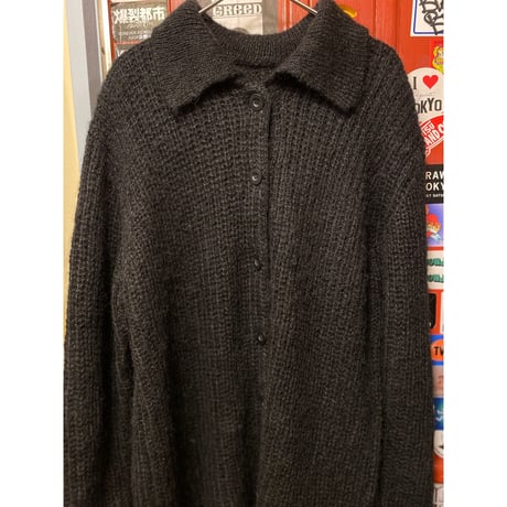 [USED] モヘアブラックカーディガン🖤