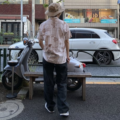 [USED] 地図柄 ガーゼSHIRTS