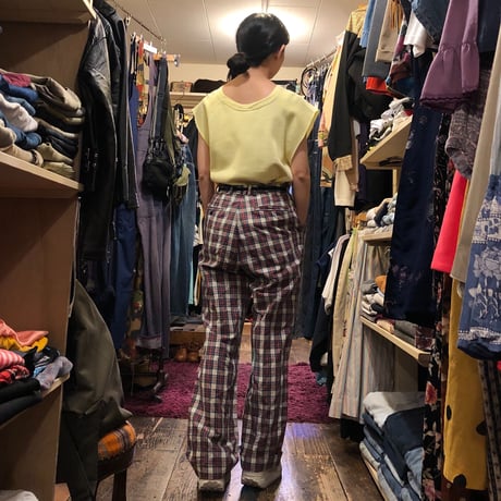 [USED] FARAH チェック柄 イージーパンツ