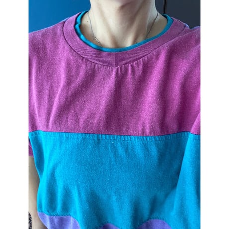 [USED]オシャレ！デザインボーダーTee