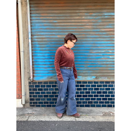 [USED] モックネック ベロア TOPS