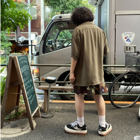 [USED] さらさらVISCOSE✨半袖カーキシャツ