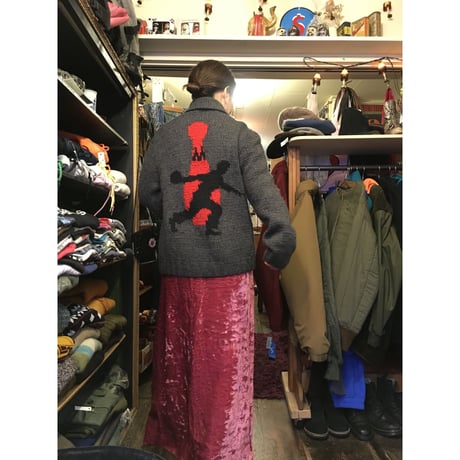 [USED] vintage ボーリング柄🎳⚡️カウチンニット
