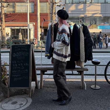 [USED]軽~いNORDIC KNIT made in ITALY