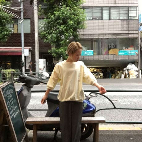 [USED] パステルYellow バルーンTee
