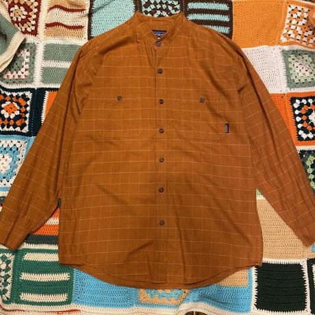 [USED] patagonia スタンドカラー　チェックシャツ