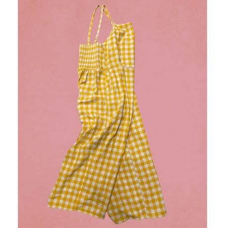 [USED]OLD NAVY ギンガムチェックAll in one💛