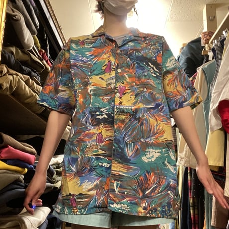[USED]総柄オープンカラーシャツ🌴