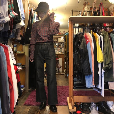 [USED] BLACK つば広HAT♡