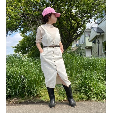 [USED]  WHITE DENIM ワンピース