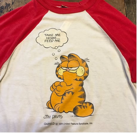 [USED]vintage GARFIELD ラグランTee