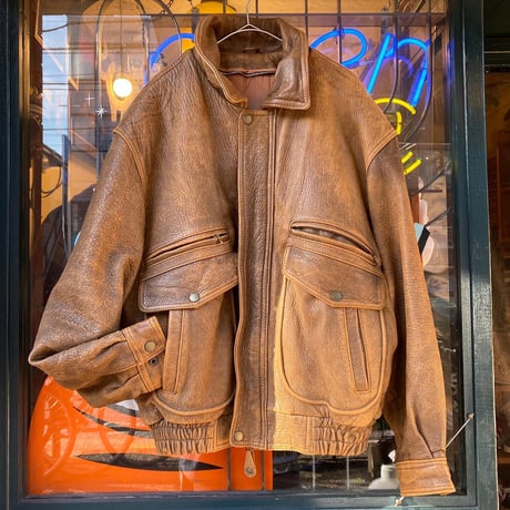 [USED] レザー ボアJKT