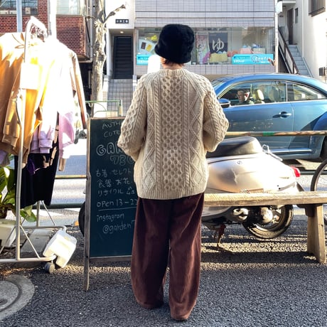[USED] アラン ニット カーディガン