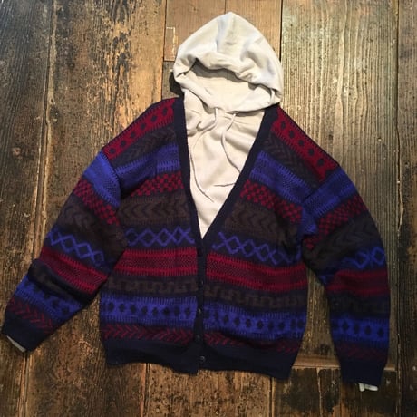 [USED] オシャレ！総柄ニットカーディガン