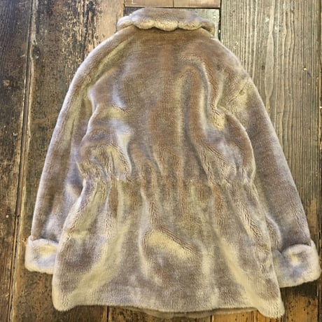 [USED] かわいいディティール! FAKEファーコート