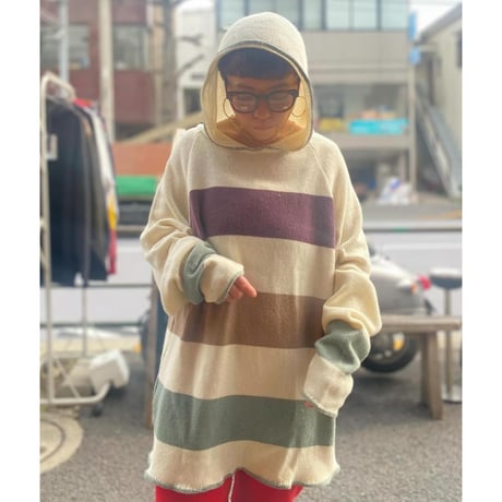 [USED] COTTON ニット フーディ