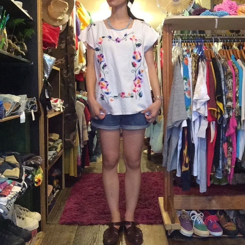 新品同様フォクスコfoxcoグラデーション刺繍入りオールインワンFサイズ 7001KN002241S04.jpg