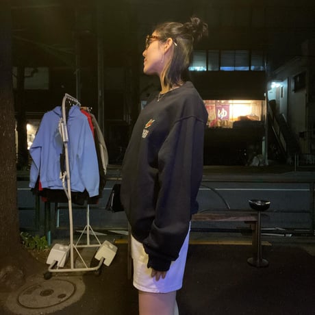 [USED] BLACK LOGO刺繍SWEAT