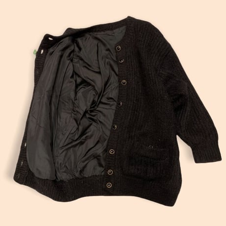 [USED] Blackモヘア風カーディガン