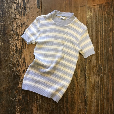 [USED]  ちびサイズ♡ マルチボーダー S/S ニット
