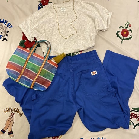 [USED] 70's  Dickies BLUE PAINTER PANTS