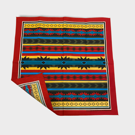 [SELECT] ネイティブ柄 BANDANA  made in USA.