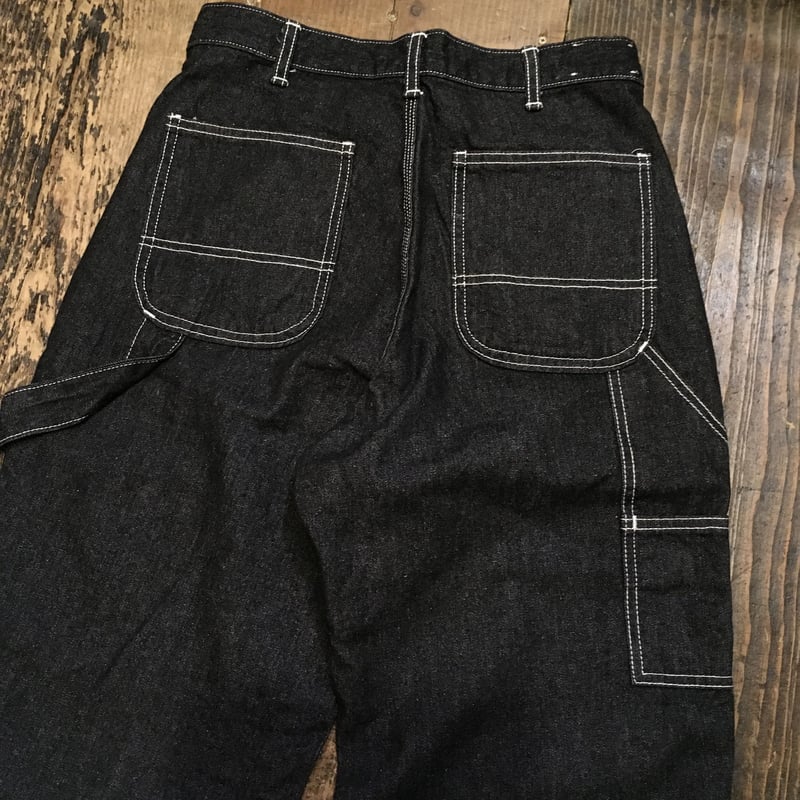 USED] ステッチ入りブラックデニムペインターパンツ | garden730