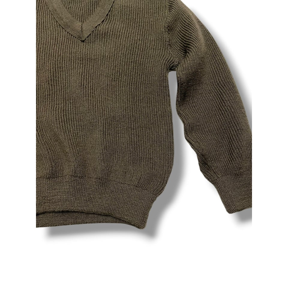 USED]Vネック ローゲージニット | garden730