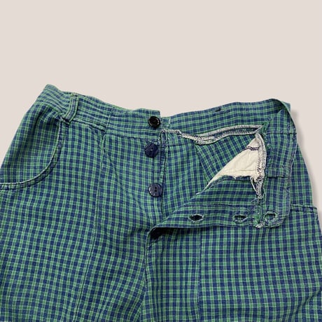 [USED] GREEN CHECK SHORTS🩲