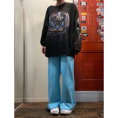 [USED] 70's EURO フレアPANTS / ギンガムCHK