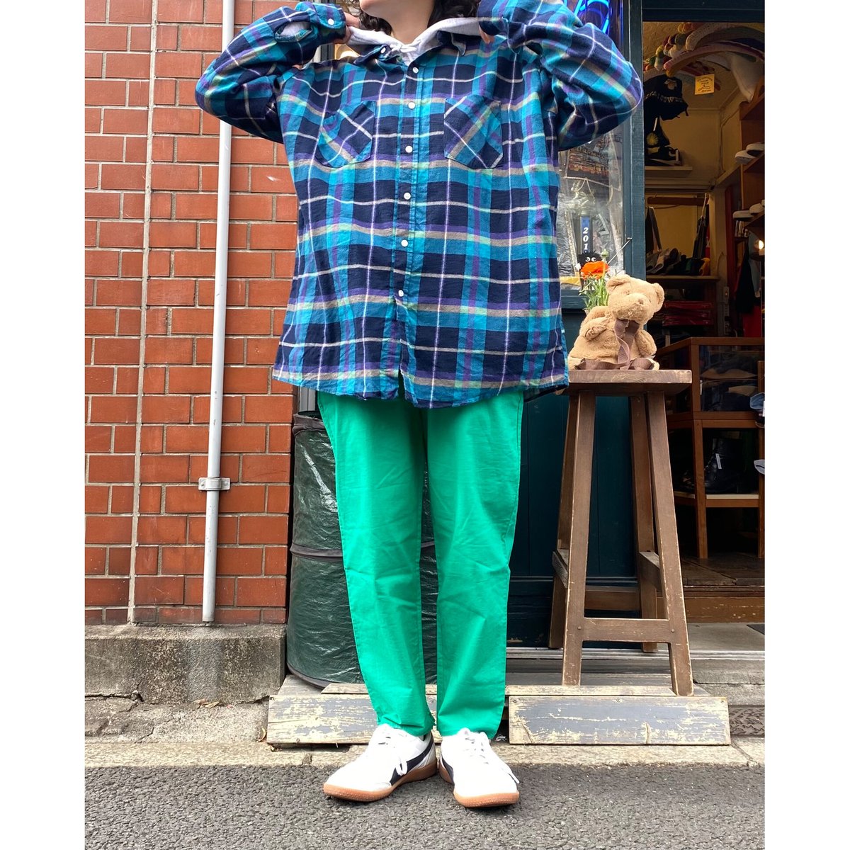 GANGSTERVILLE チェック柄ネルシャツ GANGSTERVILLE チェック柄ネルシャツ