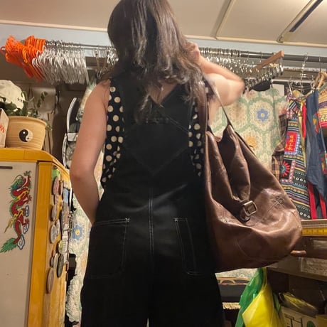 [USED]  euro 白黒 ドット♡タンクトップ