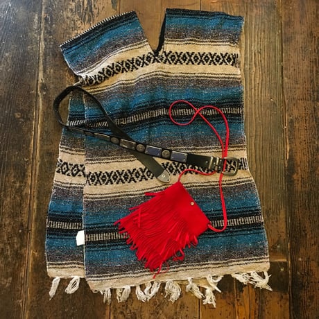 [USED] メキシカンラグ ポンチョ