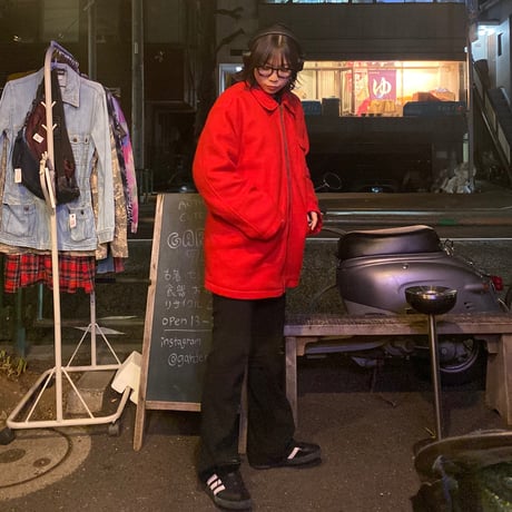 [USED] 真っ赤な❤️ フリース ZIP COAT